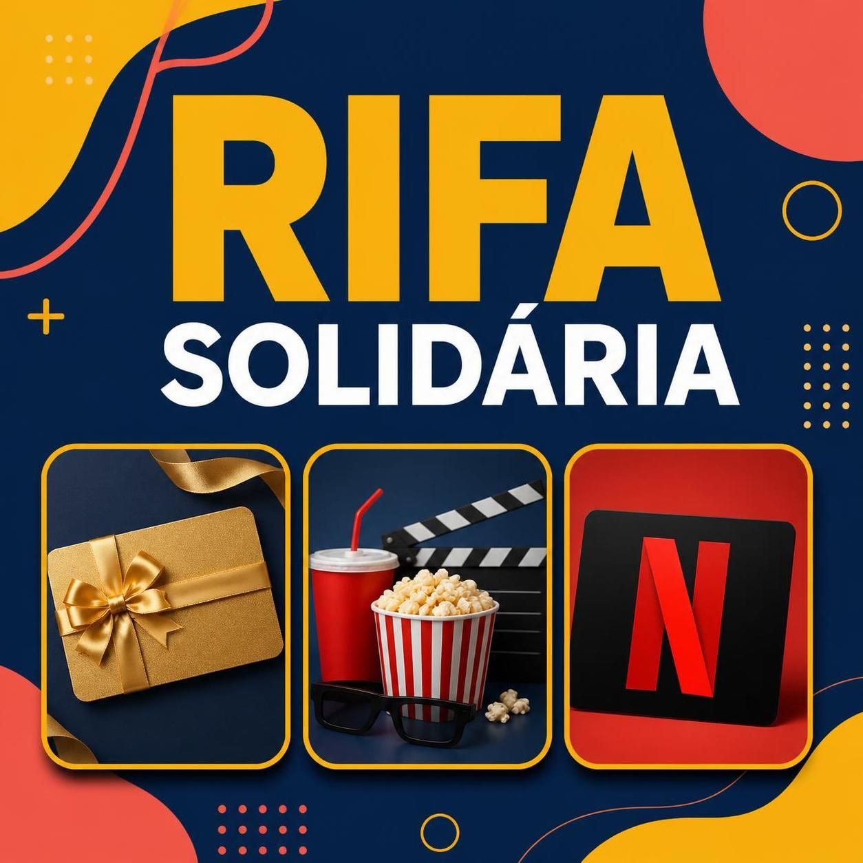 Capa da rifa Apoie a construção da casa de uma família