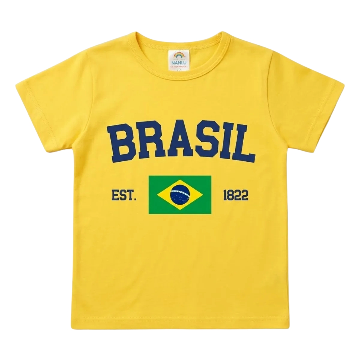 Camiseta Brasil Infantil Menino Copa Do Mundo 2026 Torcida
