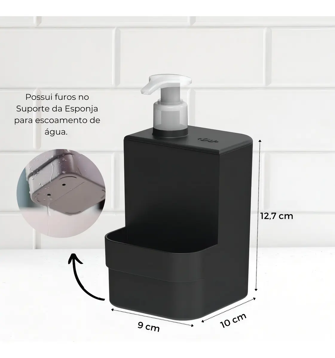 Imagem 2 de Dispenser Porta Detergente Trium 500ml